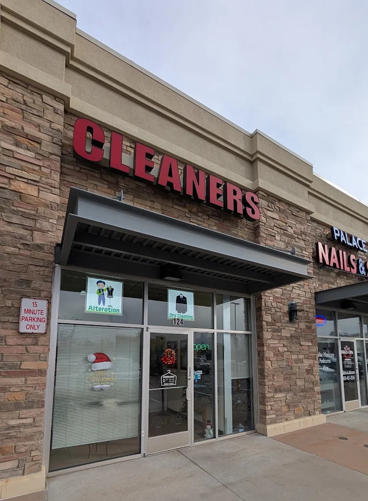 Camelot Cleaners storefront at Shops at Quail Creek in Broomfield, Colorado